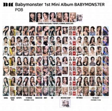 BABYMONSTER 1st Mini Album Babymons7er Sheesh POB Photocard AHYEON RUKA CHIQUITA