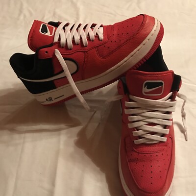 Nike Air Force 1 07 Low LV8 1 Mystic Red White Black Size10  display picture 1