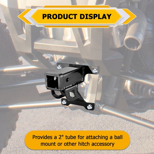 For 2020-25 Polaris RZR PRO XP Rear 2" Trailer Hitch Receiver Shackle Tow Mount - Picture 2 of 9