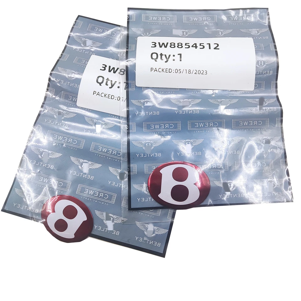 Hood & Trunk B emblem badge for Bentley Continental GT GTc Flying Spur 3W8854512 - Изображение 2 из 4