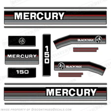 Fits Mercury 1989-1990 150hp Black Max Outboard Engine Decals