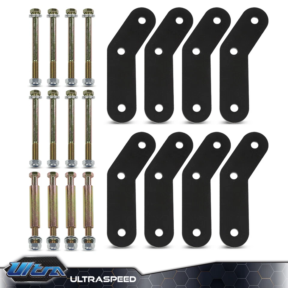 Fit For 1987-1995 Jeep Wrangler YJ Front & Rear 2" Shackle Relocation Lift Kit - Image 3 of 4