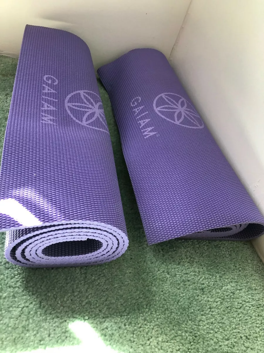 GAIAM Purple Reversible Yoga Mat 5mm 68