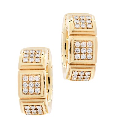 Mauboussin Diamond & Mother of Pearl Naora Huggie earrings