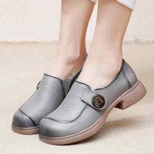 Flats Womens Low Heels Ladies Slip On Chic Loafers Dress Shoes
