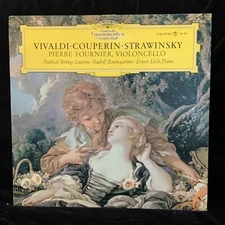 PIERRE FOURNIER cello - VIVALDI & COUPERIN & STRAVINSKY - DGG TULIP LP 1965