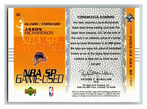 2003-04 SP Game Used Edition w/ RC /999 Jersey - Pick One - Fill Your Set - Picture 29 of 198
