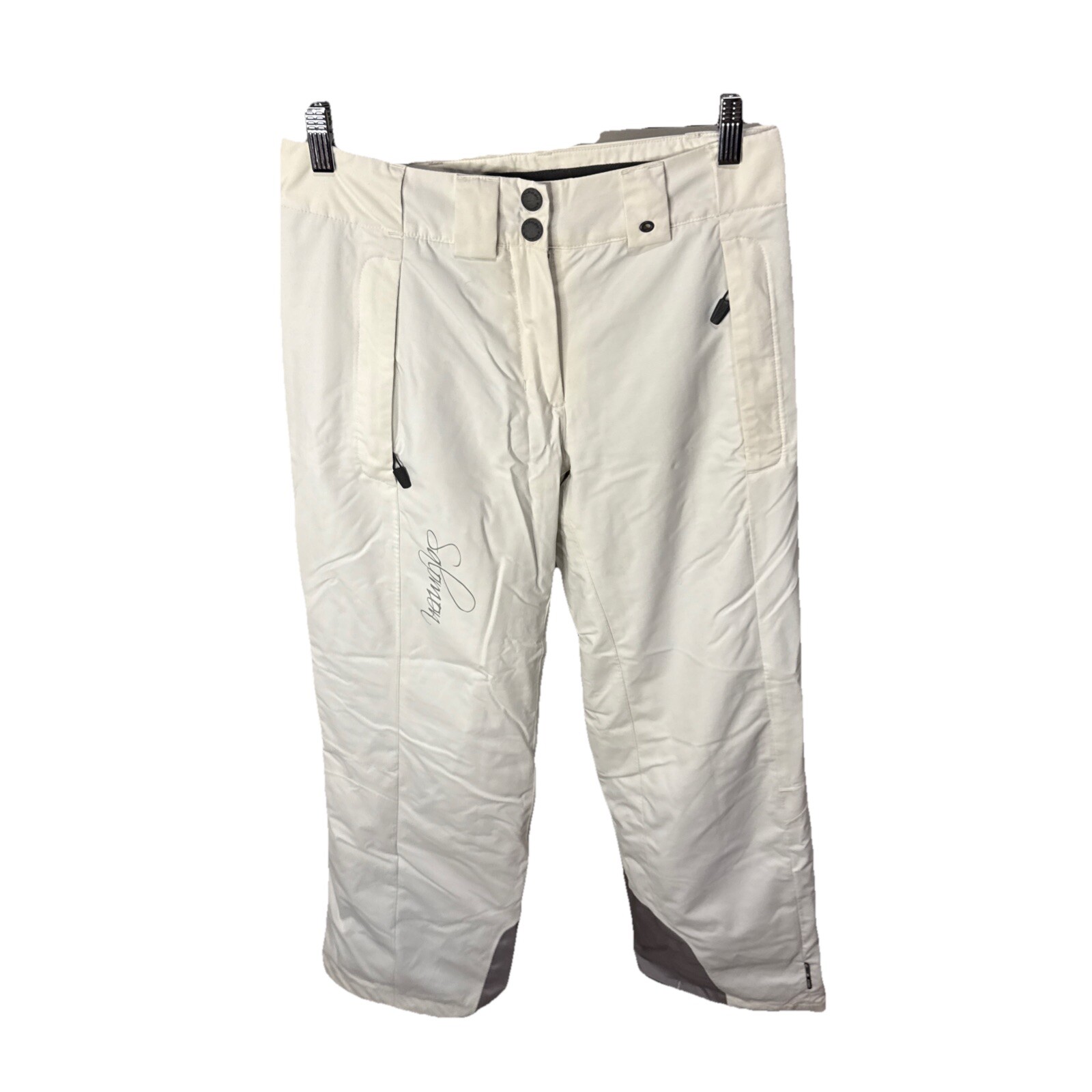 Pantaloni da neve sci bianchi Salomon donna taglia 6 (30x30) anni 00