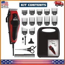 Wahl Professional Hair Cut Machine Barber Salon Cutting Trimmer Clipper Kit Set