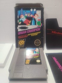 Urban Champion NES Nintendo Authentic Complete Black Box REV A CIB Game