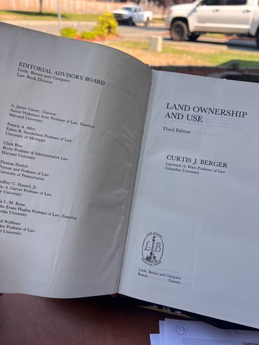 Land Ownership And Use by Curtis Berger Third Edition 1983 Hardcover - Picture 6 of 10