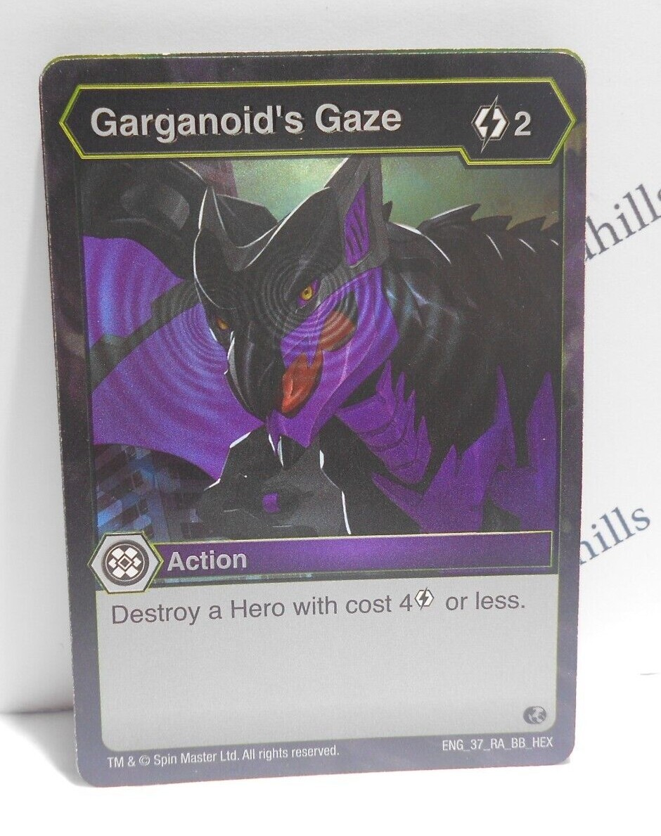 Bakugan Garganoid's Gaze Card Action Bakugan Brawlers ENG 37 RA BB HEX