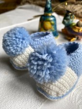 Scarpine Neonato Unisex 0-3 mesi - fatte a mano 