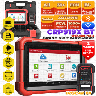2026 LAUNCH X431 CRP919XBT OBD2 Diagnosegerät Alle System ECU Codierung