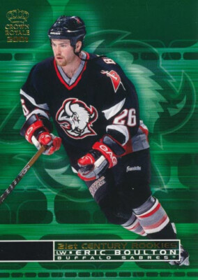 2000-01 Crown Royale 21ST CENTURY ROOKIE #3 ERIC BOULTON - Buffalo Sabres