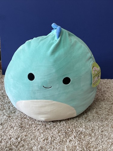 teal dinosaur squishmallow