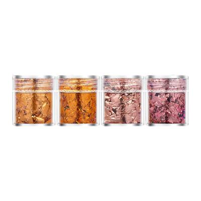 4 Stück Nail Art Folie Flocken Nagelfolie Acryl Zubehör Maniküre Deko