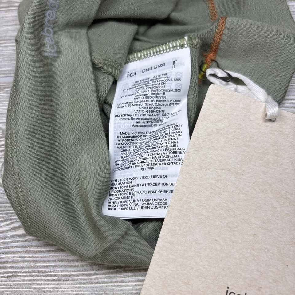 Gorro Icebreaker Unisex Merino 200 Oasis Verde Liquen 100% Lana Merino OSFM Foto 3 de 4