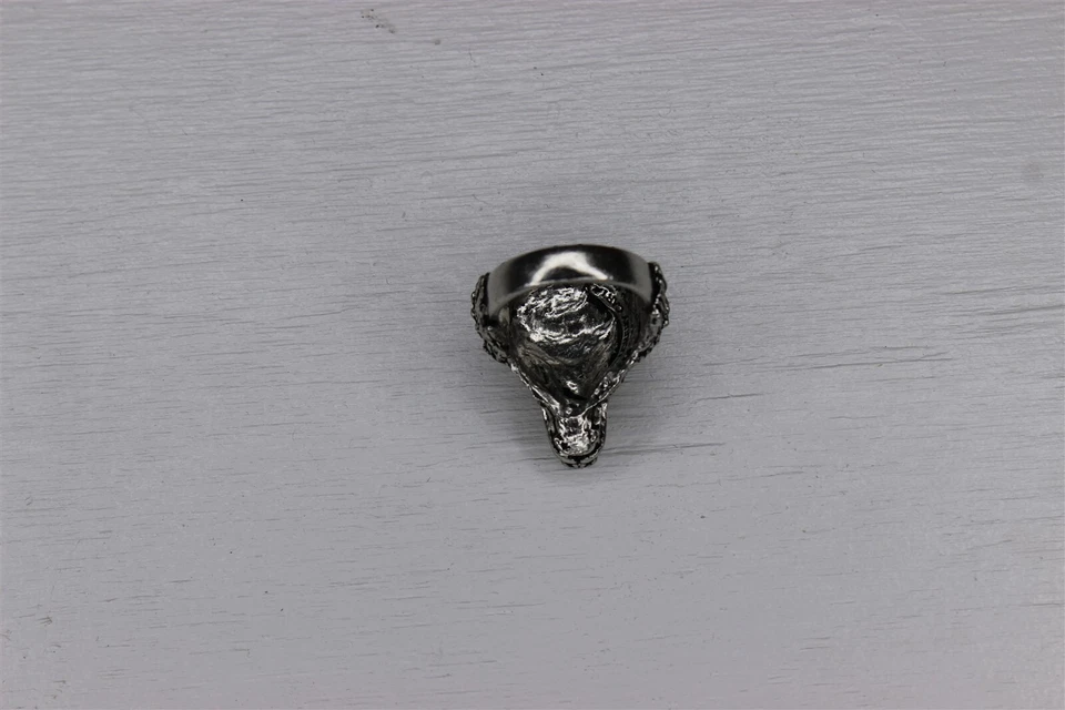 Anillo Lobo Madera Talla 9.5 Alquimia Gótico Peltre Inglés Foto 4 de 4