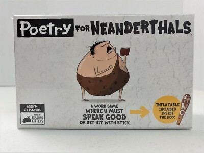 Poetry For Neanderthals Word Game Brand NEW & Sealed 2020 Exploding Kittens  421
