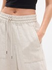 ATHLETA Retreat Linen Drawstring Wide Leg Pant XS Natural Undyed $95 851038 — photo 2