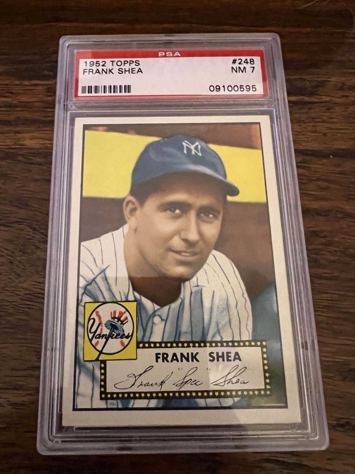 1952 Topps Frank Shea PSA 7 Yankees