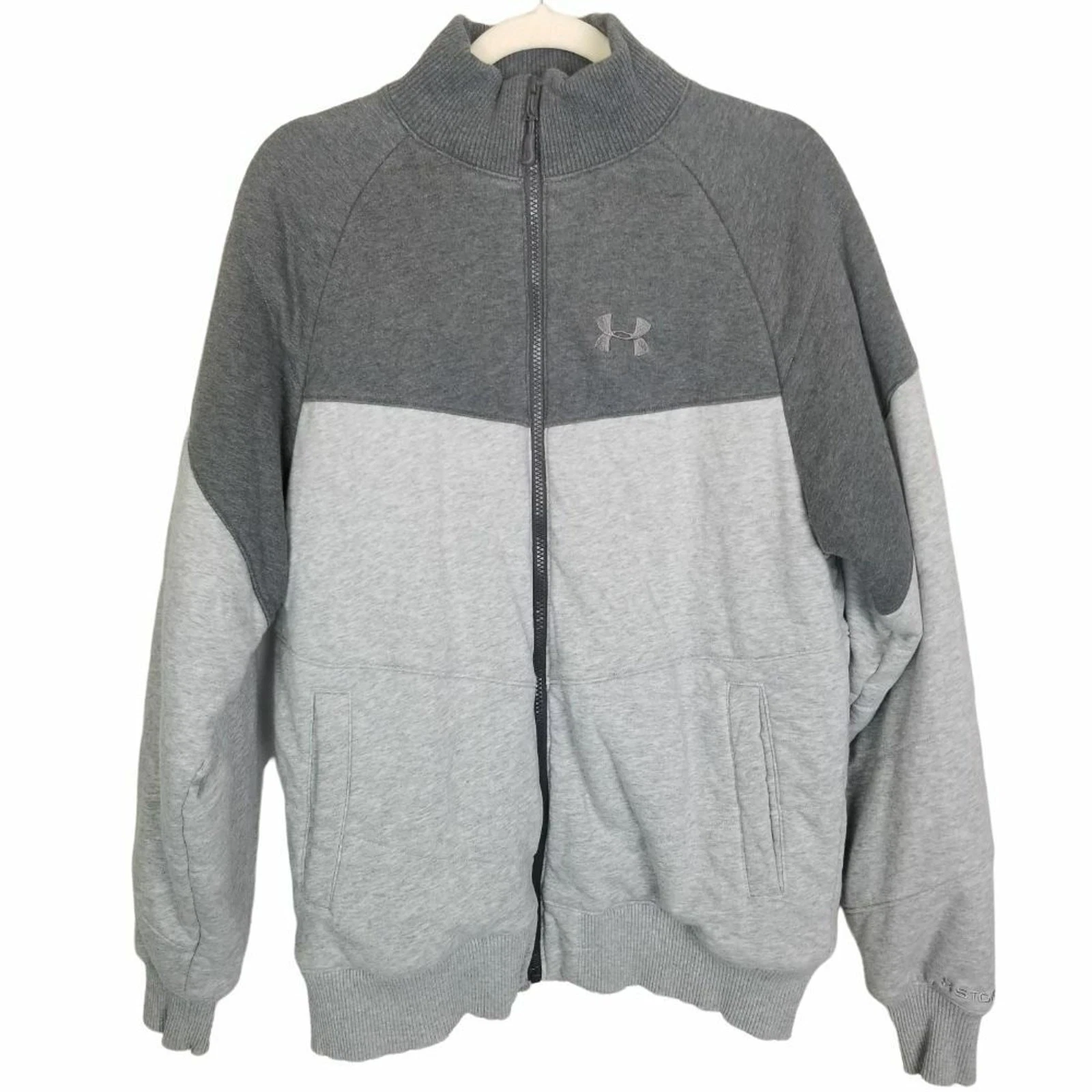 Under Armour Mens M Gray Colorblock Full Zip Storm Jacket Quilted Lining
Opens in a new window or ta