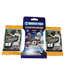 2025 Donruss Optic 4 Card Booster Pack &(2)2023 Prestige Football 5 Card Packs
