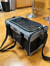 Cat and Dog Carrier for Pets Up to 16 Lbs 17.5 x 11 x 11 Inches