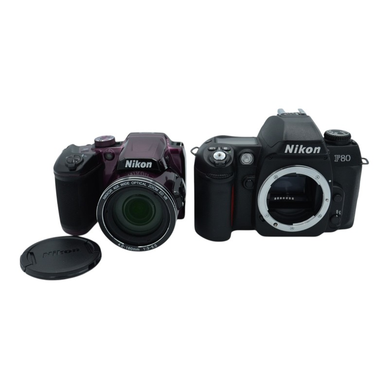 Lot of Nikon Coolpix B500 & Nikon F80 (Euro Version Of N80) Camera Bodes (AS-IS)