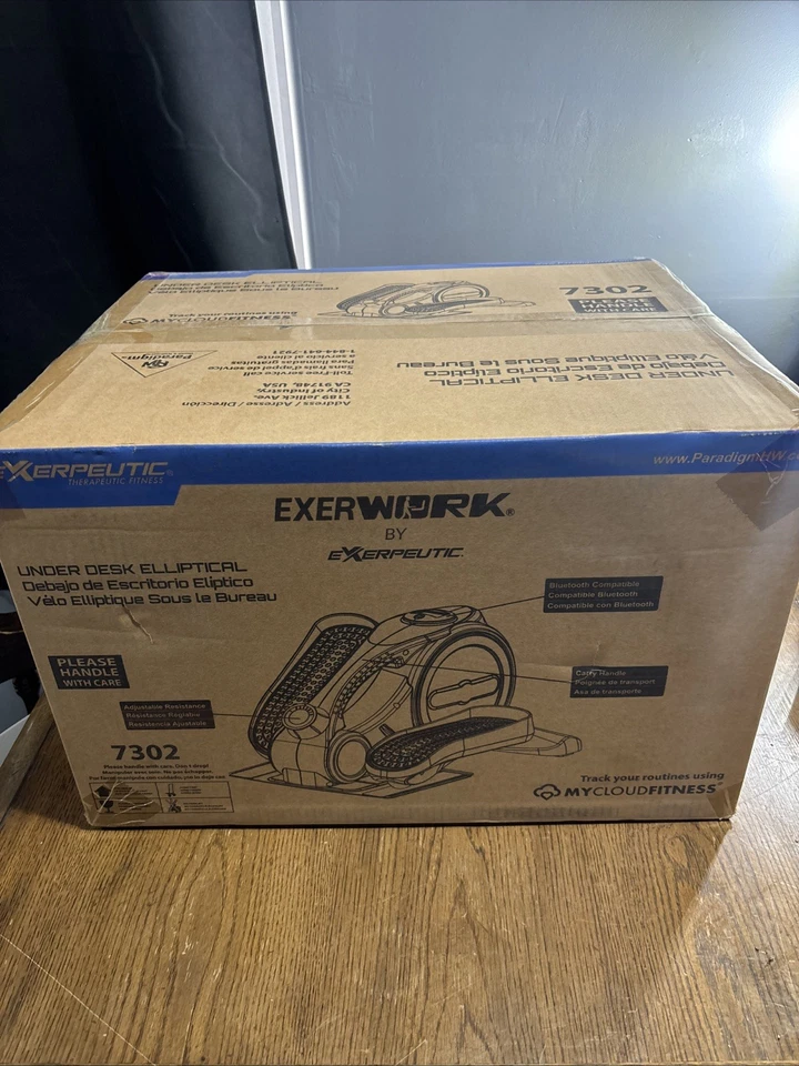 Exerpeutic Exerwork 7302 Under Desk Elliptical - My CloudFitness App Fitness New - Image 3 of 4