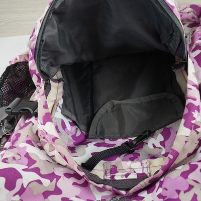NWTS Trans by JanSport Backpack Camouflage Camo Large Expandable‎ Purple Gray Trans by JanSport Backpack Camouflage Camo Large Expandable  main image 3