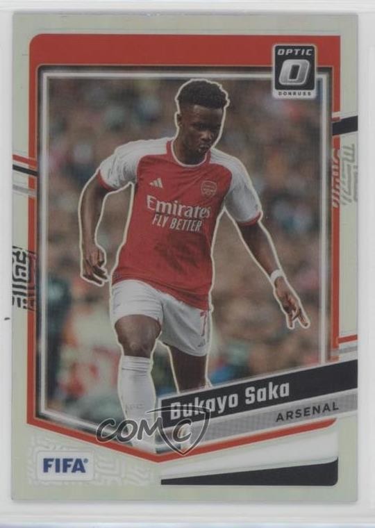 2023-24 Panini Donruss FIFA Optic Holo Prizm Bukayo Saka #72 0a21