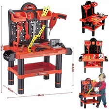 Childrens 52/54pc Tool Bench PlaySet Work Shop Tools Kit Boys Kids Workbench Toy