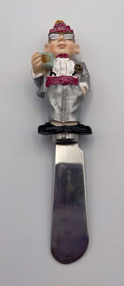 Esparcidores de queso Boston Warehouse de colección de acero inoxidable Y2K 2000 “saucy & picy” Foto 4 de 4