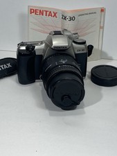 Pentax ZX-30 Film Camera With Quantaray 28-80 Zoom Lens And Manual Works Great