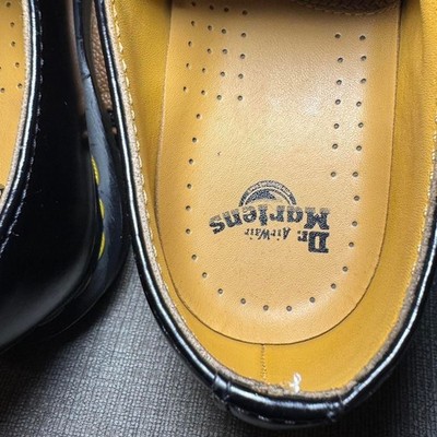 Dr. Martens Black smooth Leather Oxford Shoes Women's 7 Yellow