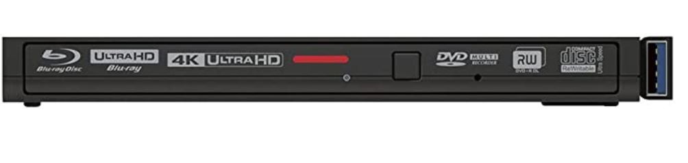 BUFFALO UHD BD compatible Portable Blu- ray Drive Black BRUHD-PU3