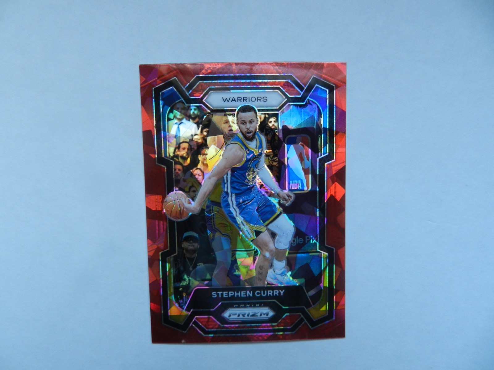 Stephen Curry 2023-24 Panini Prizm #119 Red Ice Prizm Parallel Warriors