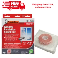 Frost King V73/4QPD2 42 x 62 in Window Film Insulation Kit - 4 Count