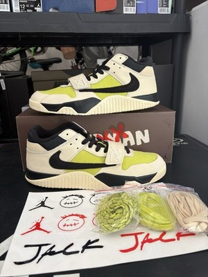 Size 11.5 (Worn 1x/Clean) Travis Scott Jordan Jumpman Jack TR Bright Cactus
