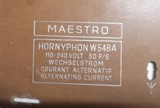 Röhrenradio Rückwand Hornyphon MAESTRO W548A (0923)