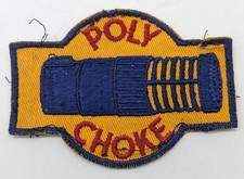 Vtg Poly Choke Shotgun Barrel Choke Advertising Embroidered Patch