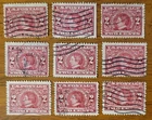 Vintage US Stamp #370 Alaska Yukon Pacific Exposition - Lot Of 9 Used - CV $18