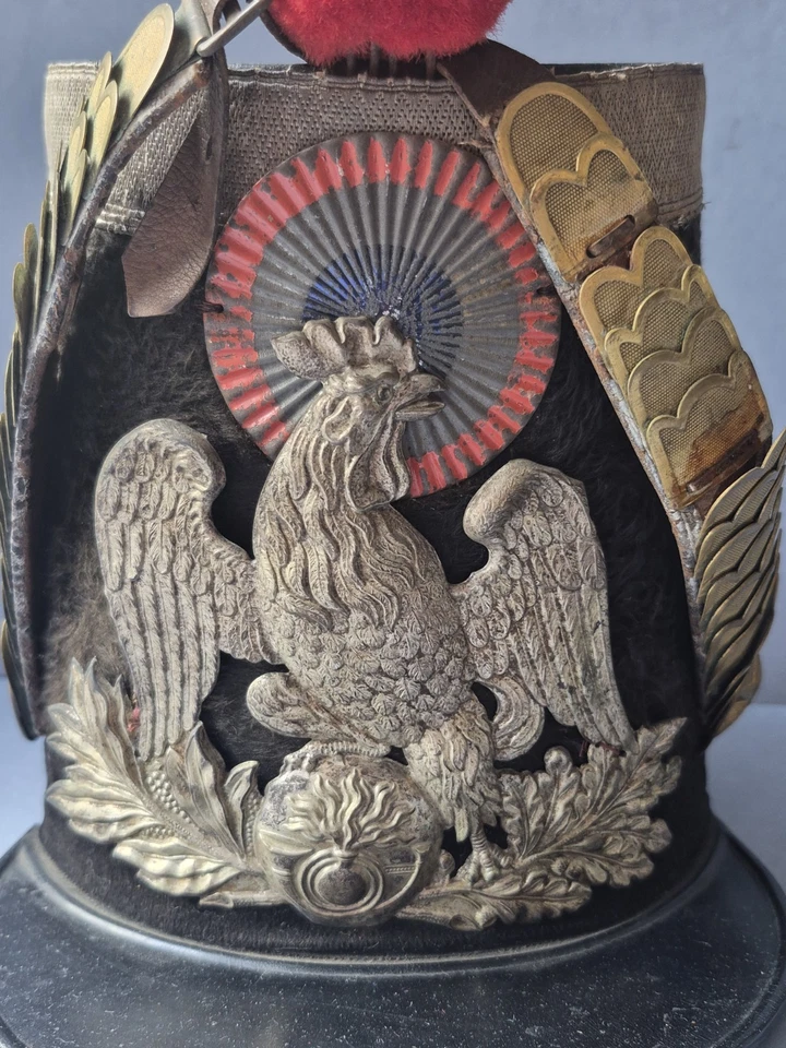 Ancien SHAKO d'officier Epoque second empire XIXème Siècle - Photo 3/4