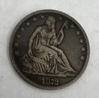1872 P Seated Liberty Half Dollar VG+ Condition US Silver Coin