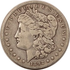 1892-O $1 MORGAN DOLLAR - CIRCULATED! PERFECT!