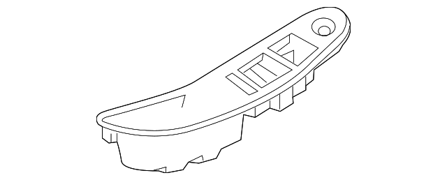 Genuine GM Jet Black Driver Door Armrest Switch Plate 23388957
