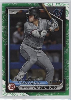 2024 Bowman Prospects Green Pattern 7/99 Brock Vradenburg #BP-62 qw7