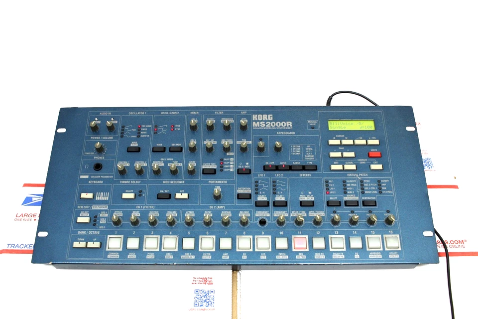 KORG MS2000R ANALOG MODELING SYNTHESIZER MODULE W/POWER SUPPLY -WORKS GOOD - Image 4 of 4